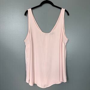Torrid Dusty Pink Minimalist Sleeveless Tank Top - 1 (1X) - Women's Plus Size